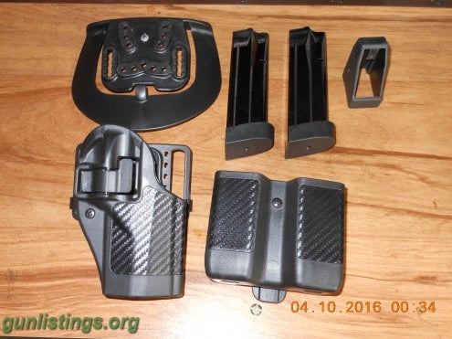 Accessories Beretta PX4 Storm 45ACP Mags & BlackHawk Serpa Holster
