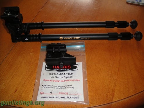 Accessories Harris Bipod Adapter #4 And Vanguard Equalizer 2QS
