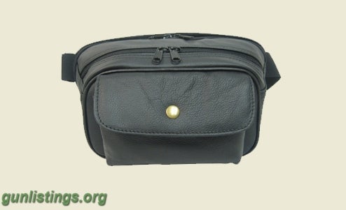 Accessories Holstered Leather Fanny Pack