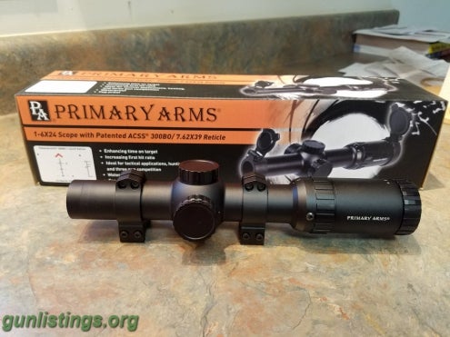 Accessories Primary Arms 1-6x 300BLK/ 7.62X39 Scope