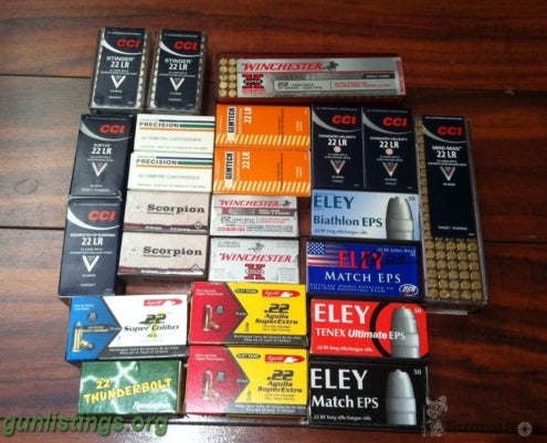 Ammo 22RL Ammo For TRADE ONLY!  Several Brands To Chose From