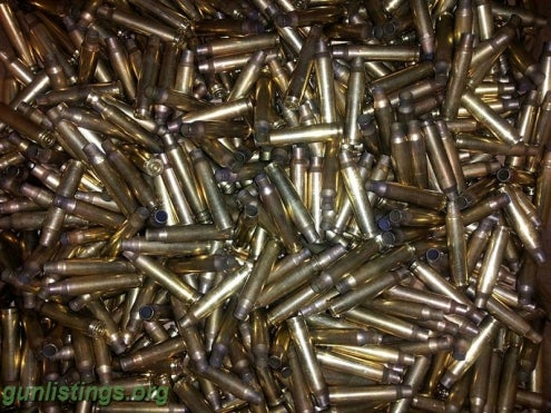 Ammo 5.56/.223 Once Fired Military Brass - 1000+ Rounds