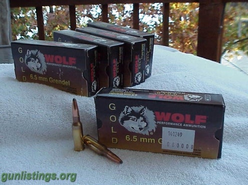 Ammo 6.5 Grendel Wolf Gold