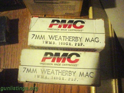 Ammo 7mm Weatherby Mag Ammo