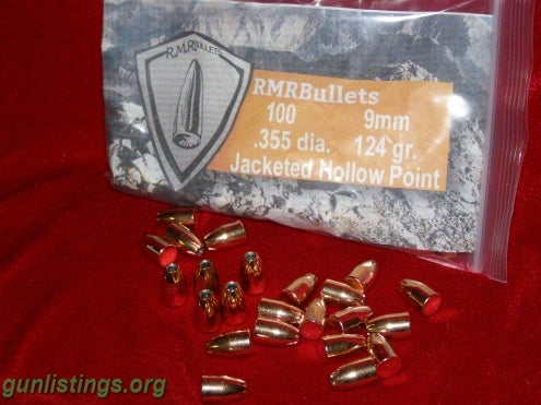 Ammo 9mm 124 Gr. JACKETED HOLLOW POINT