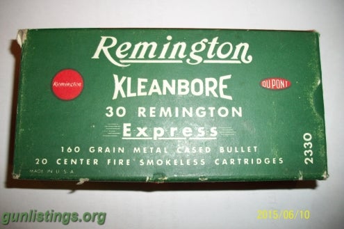 Ammo Ammo 30 Remington