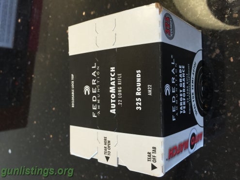 Ammo Brick Of 325 .22LR Federal AutoMatch 325 Count