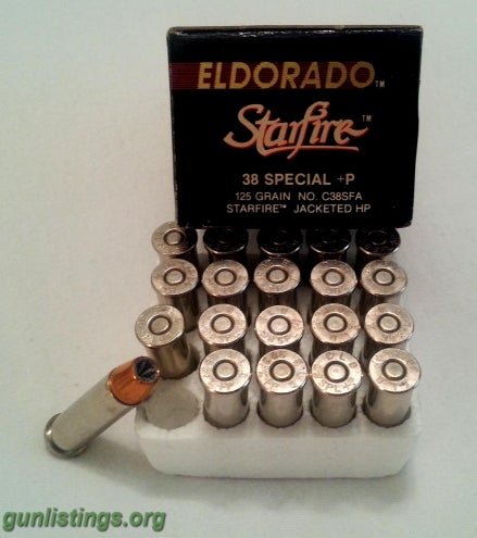 Ammo Eldorado 'Starfire' .38 Special