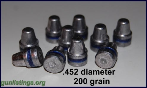 Ammo LSWC .452 Missouri Bullets