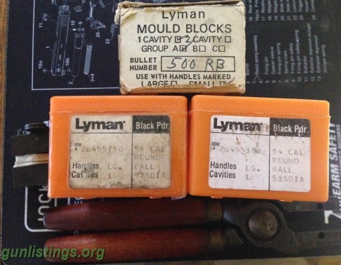 Ammo Lyman Round Ball Molds W/handle
