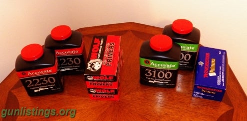 Ammo RIFLE POWDERS AA3100 And 2300, Primers