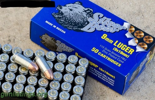 Ammo 600 Rds Silver Bear 9mm  Ammo 4 Sale