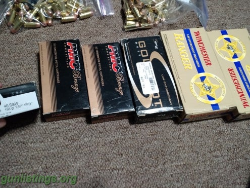 Ammo Various 40 S&W Ammo JHP And FMJ