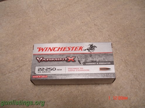 Ammo WINCHESTER 22-250 55 GR POLYMER TIPS