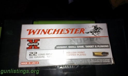 Ammo Winchester Super X 22lr 500rds