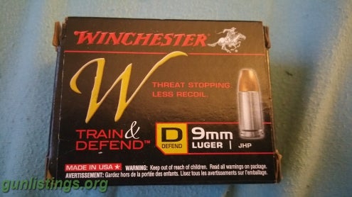 Ammo Winchester Train & Defend 9mm 20 Rounds