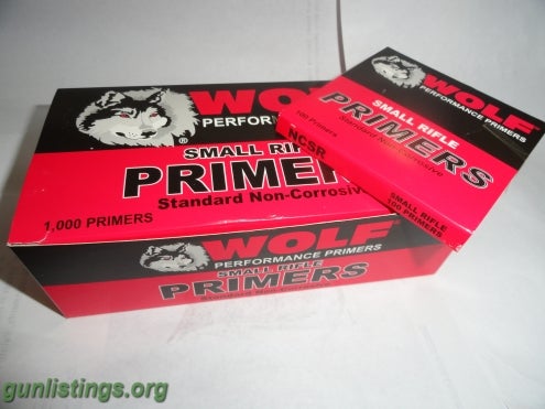 Ammo WOLF Performance Small Rifle Standard Primers