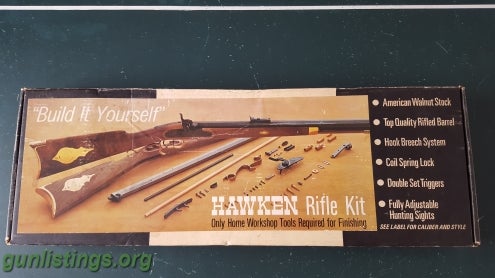 Collectibles 45 Caliber Hawken Rifle Kit