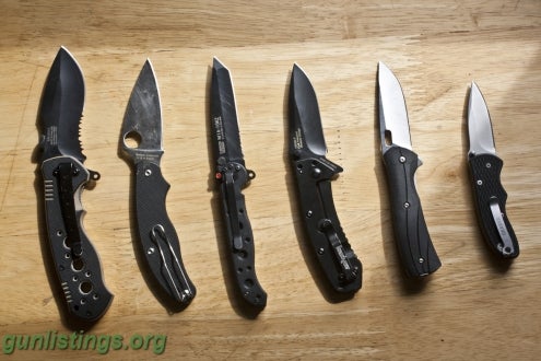 Misc 7 Pocket Folding Knives