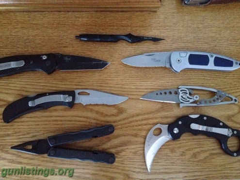 Misc Knifes And A Multitool