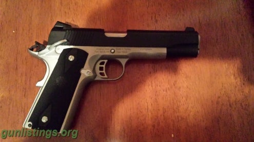 Pistols 1911 Stainless And Black 45 Acp