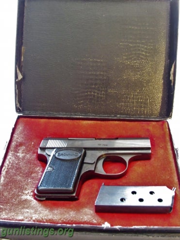 Pistols 1959 -- .25 Cal.  BABY  BROWNING PISTOL.. WITH 2 MAGS.