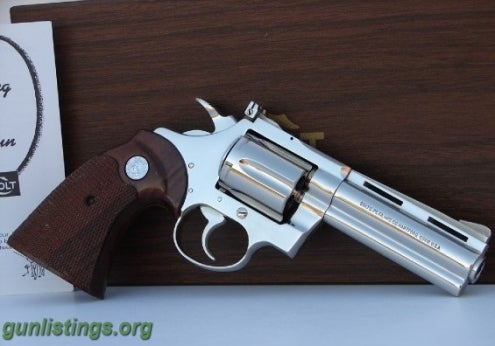 Pistols 1973 Colt Diamondback 4 Inch Bright Nickel