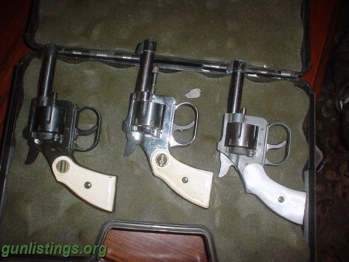 Pistols 3- 22 Short Cal Revolvers
