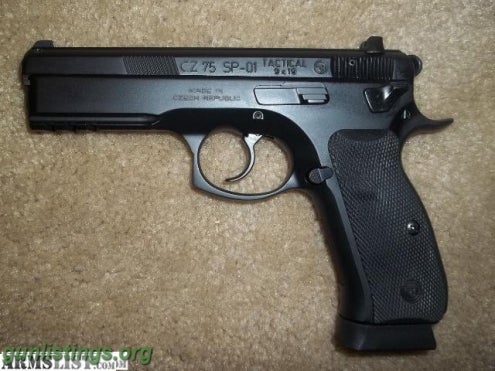 Pistols CZ 75 SP-01 Tactical 9mm - 6 Magazines And Ammo