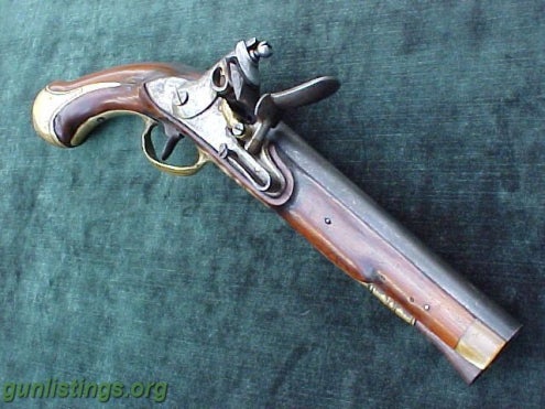 Pistols German Or Dutch/American Colonial Flintlock Pistol