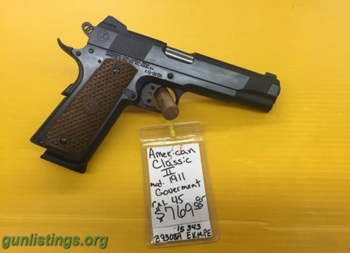 Pistols AMEICAN CLASSIC GOVERMENT1911