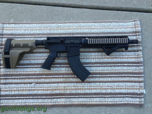 Pistols AR-47 7.62x39 Pistol W/ Sigbrace