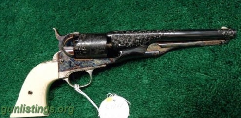 Pistols BEAUTIFUL ALVIN WHITE ENGRAVED COLT 1861 NAVY