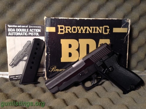 Pistols Browning BDA .45acp W/ Box RARE! VERY NICE!