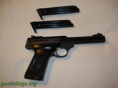 Pistols Browning Buckmark Old Model 2 Mags Clean