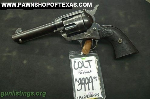 Pistols Colt 38 Wcf Single Action