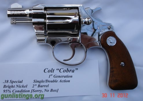 Collectibles Colt Cobra  First Generation