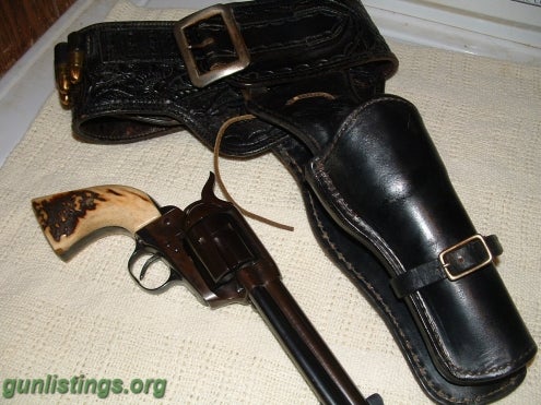 Pistols COLT SAA ARMY 45 LC  (1957) WITH COLT HOLSTER