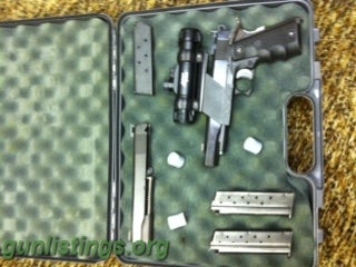 Pistols Colt Series 70 Gov't. Model .45/9mm Rail Gun