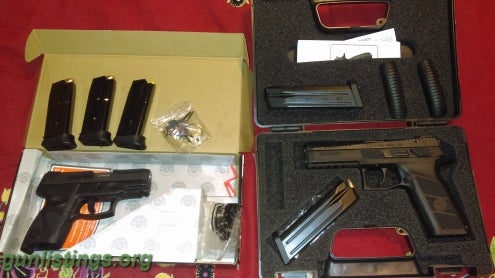 Pistols Cz P09 &Taurus PT111 Millennium G2