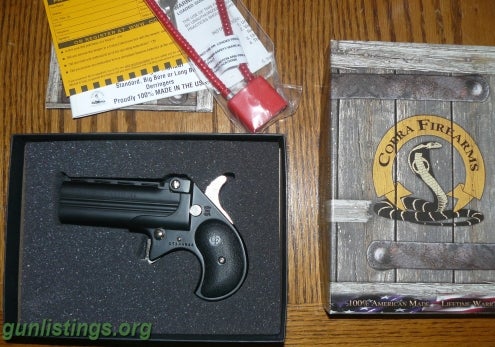 Pistols Derringer 38 Spl Cobra Lifetime Warranty
