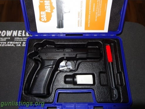 Pistols SOLD*EAA SAR B6 9mm Steel Frame NEW