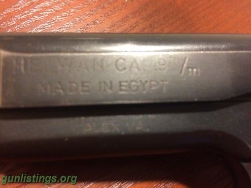 Pistols EGYPTIAN HELWAN .9mm
