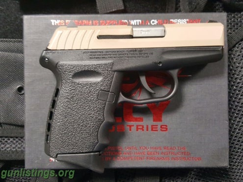 Pistols EUC SCCY CPX2 W/ FDE Duracoated Slide.