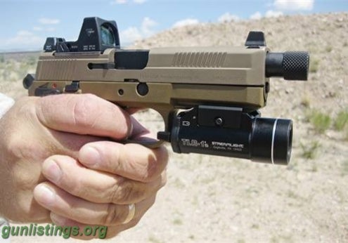 Pistols FN Tactical FDE W/ Trijicon RMR And Holster