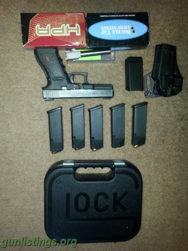 Pistols FS/FT Glock G20, 5 Mags, LWD .40 Barrel, Ammo