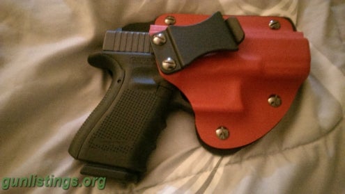 Pistols Glock-19 Gen 4 W/Raw Dog IWB Holster