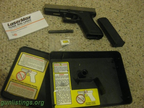 Pistols Glock 17 NibX & LaserMax & Clip & Box