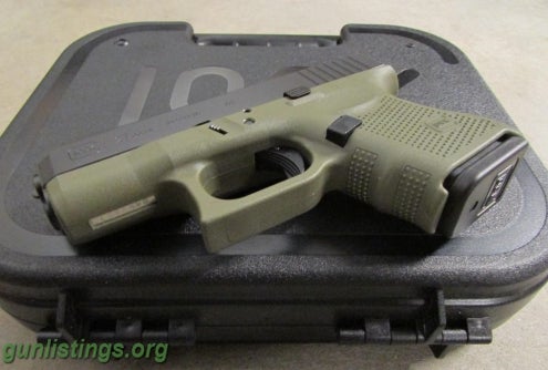 Pistols Glock 27 G27 Gen4 Battlefield Green Frame .40 S&W