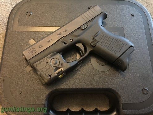 Pistols Glock 42, 3 Mags, AmeriGlo CAP Sights & TLR-6